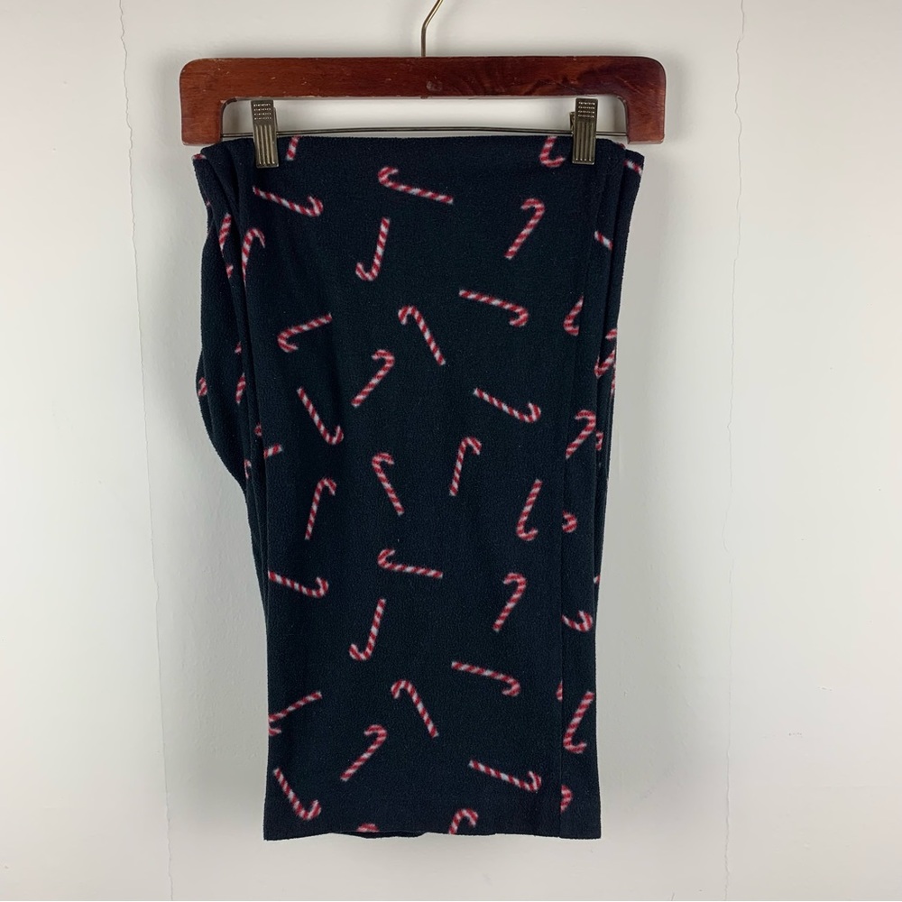 Fleece Candy Cane Pajama Pants